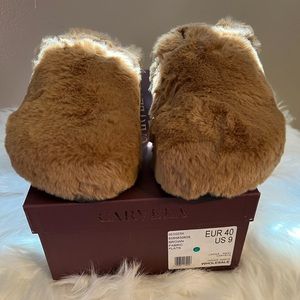 Carvela Mules, Brown Fur, Size 9